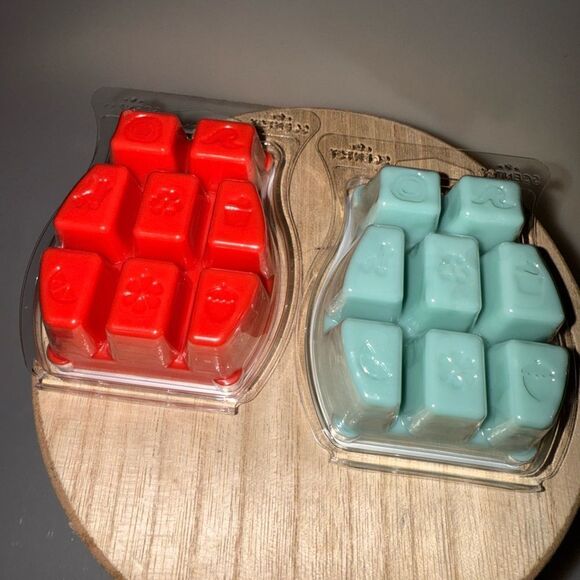 NEW SCENTSY WAX BARS SET OF 2 RUBY NECTARINE AND PACIFIC MIST - Picture 4 of 4